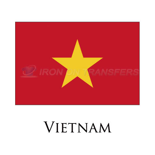 Vietnam flag Iron-on Stickers (Heat Transfers)NO.2018